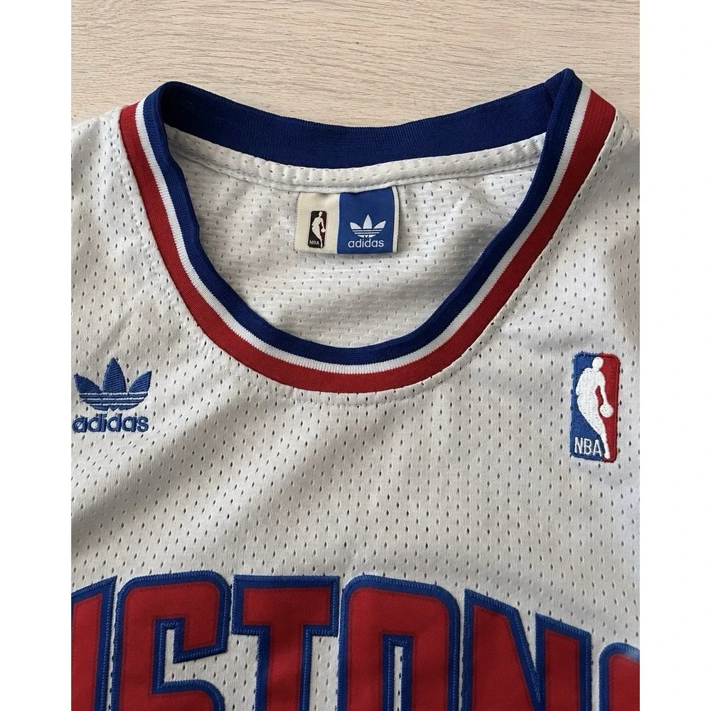 Dennis Rodman #10 Detroit Pistons Adidas Hardwood Classics Jersey Men's L